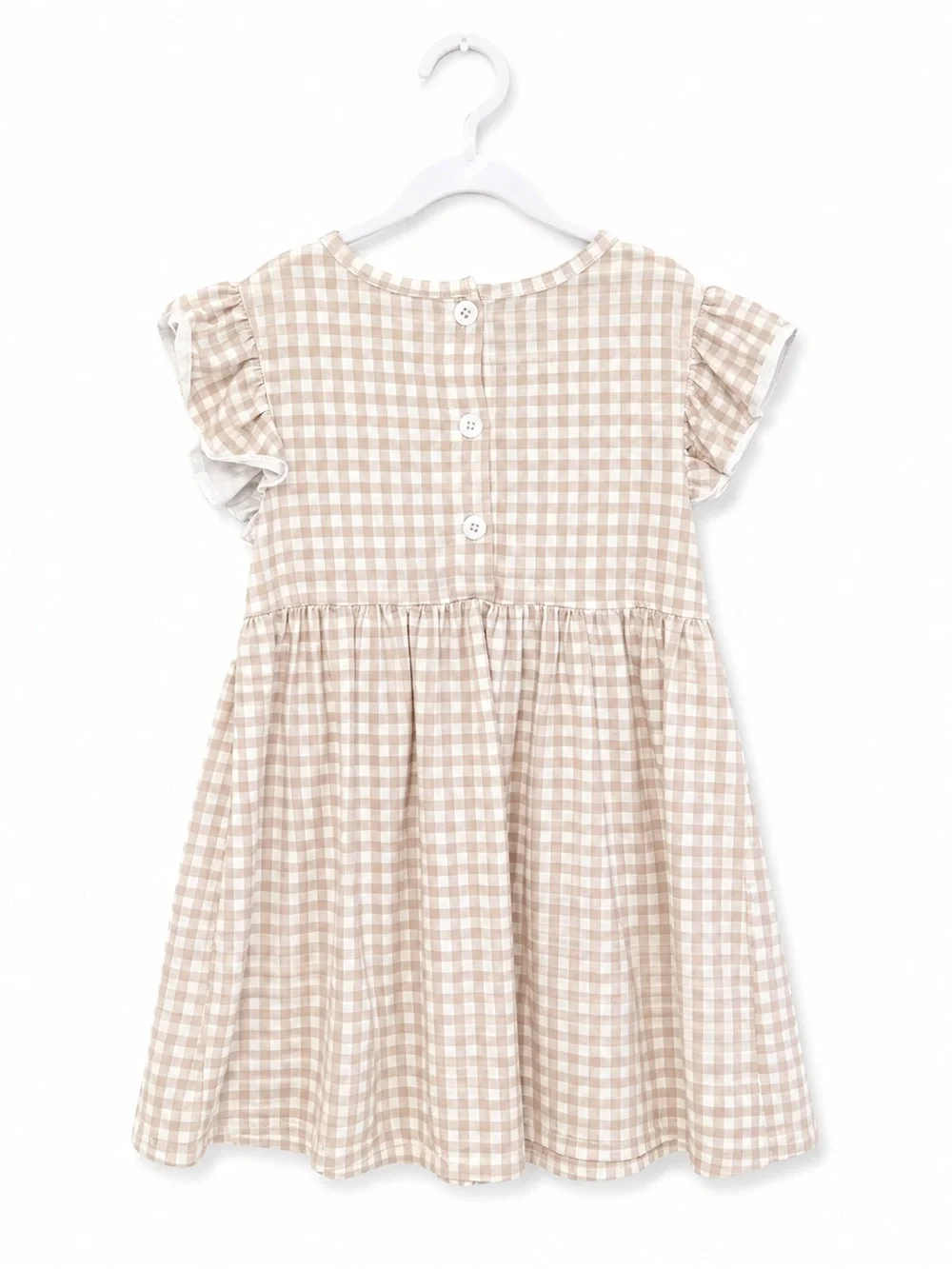 Abby & Evie Pumpkin Embroidered Dress Girls Size 8 Gingham Fall Cotton